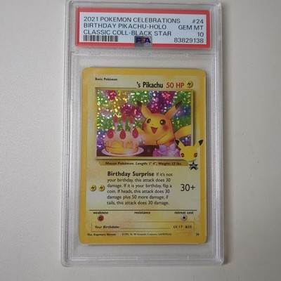 Birthday Pikachu 25th PSA10 English #24 Pokemon Card | eBay
