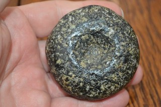 Black & White Hardstone Woodland Jersey Bluff Discoidal Madison Co IL 2.5 x 1