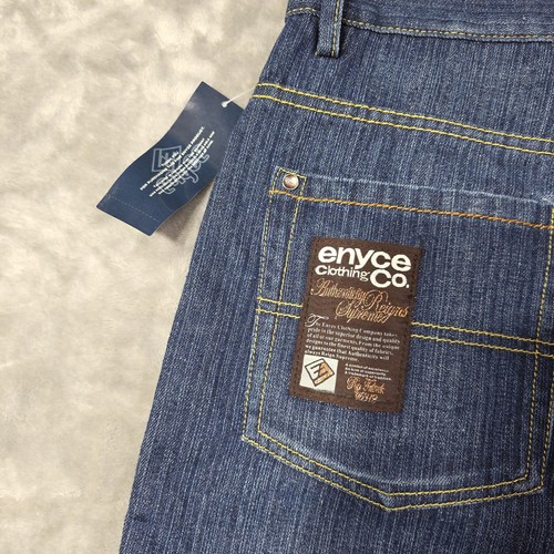 NWT Y2K Enyce Jean Shorts Mens 32 Denim Jorts Hip Hop Baggy Skater Wide Leg - Picture 8 of 13