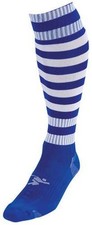 Precision Hooped Pro Football Socks Adult-Royal/White