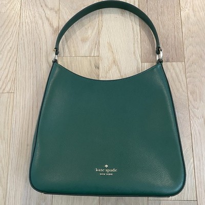 Kate Spade New York Perry Shoulder Bag Deep Jade Green Saffiano Leather