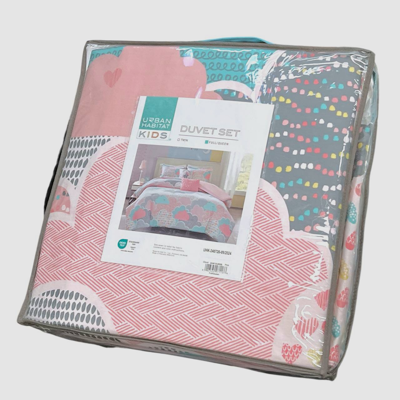 Urban Habitat Kids Pink Reversible Cloud 5-Pc. Duvet Cover Set, Full/Queen