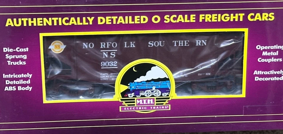 MTH PREMIER 20-92069 NORFOLK SOUTHERN 2-Bay Fish Belly HOPPER Car wCoal O-Scale - Image 2 of 4