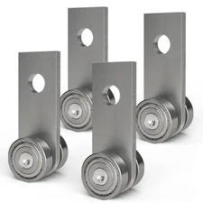 2-Wheel Trolley Assembly for Strut Channel Pack of 4 Rollers