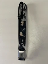 Buckle-Down Adjustable Black Butler Buckle Belt