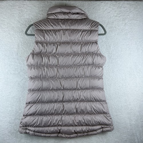 Chaleco Athleta Mujer Medio Rosa Downabout Puffer Plumón de Ganso Asimétrico Cremallera Completa - Imagen 3 de 8