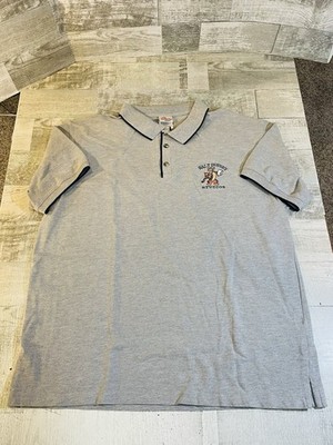 Vintage Disney Store Walt Disney Studios Artist Tigger Gray Polo Shirt Mens XL