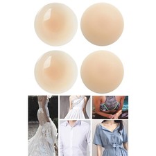 Silicone Nipple Covers Reusable Round Thin Sweatproof Breast Pasties for