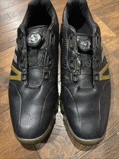 Adidas Powerband Tour BOA Golf Shoes F33372 Black FitFoam Mens Size 9.5