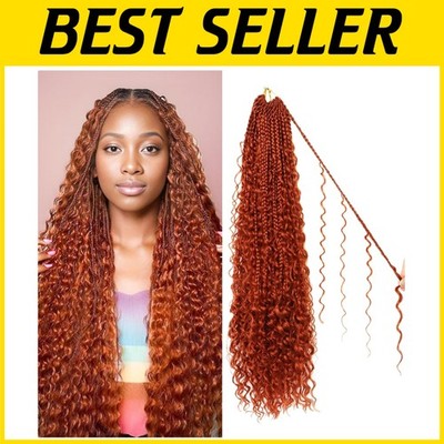 Pre-looped 24 Inch Box Braids - Goddess Boho Hair 8-Pack