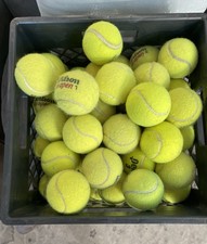 Lot of 84 Used Tennis Balls Wilson Penn Mixed Brands Practice Dog Toy Crafts