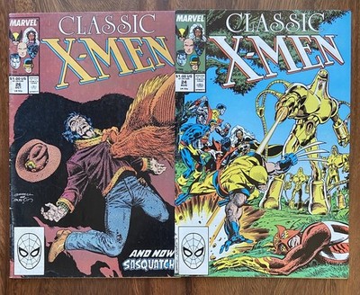 Classic X-Men #24 & #26 (1988) Wolvie Covers And Stories For Miles or Kilometers