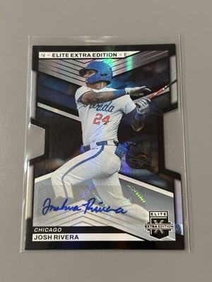 2023 Elite Extra Edition Josh Rivera Die Cut Prospect Autograph SP Card /399