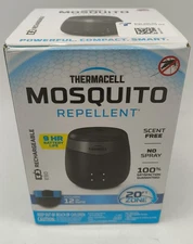 Thermacell E-Series Rechargeable Mosquito Repeller Scent Free - Black (SEALED)