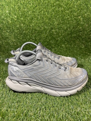 Mens Hoka One One CLIFTON 4 OV OUTDOOR VOICES SILVER GRAY 1108409 SLVR SZ 9.5