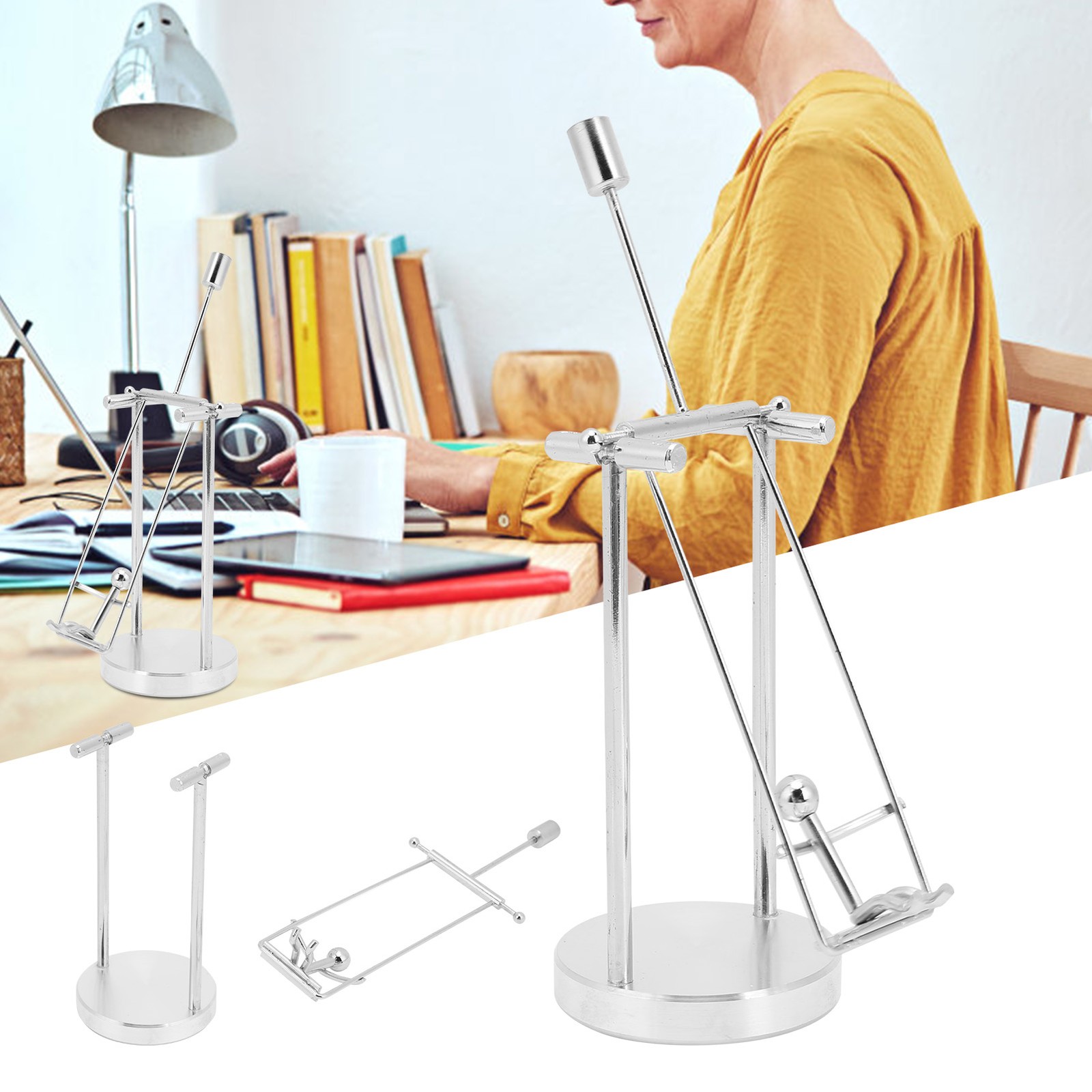 Perpetual Motion Desk Toy Interesting Relaxing Desktop Decor Gift Supply