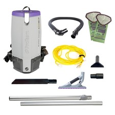 Commercial Backpack Vacuum ProTeam Super Coach Pro 10 107536 W/ Pro Blade Kit