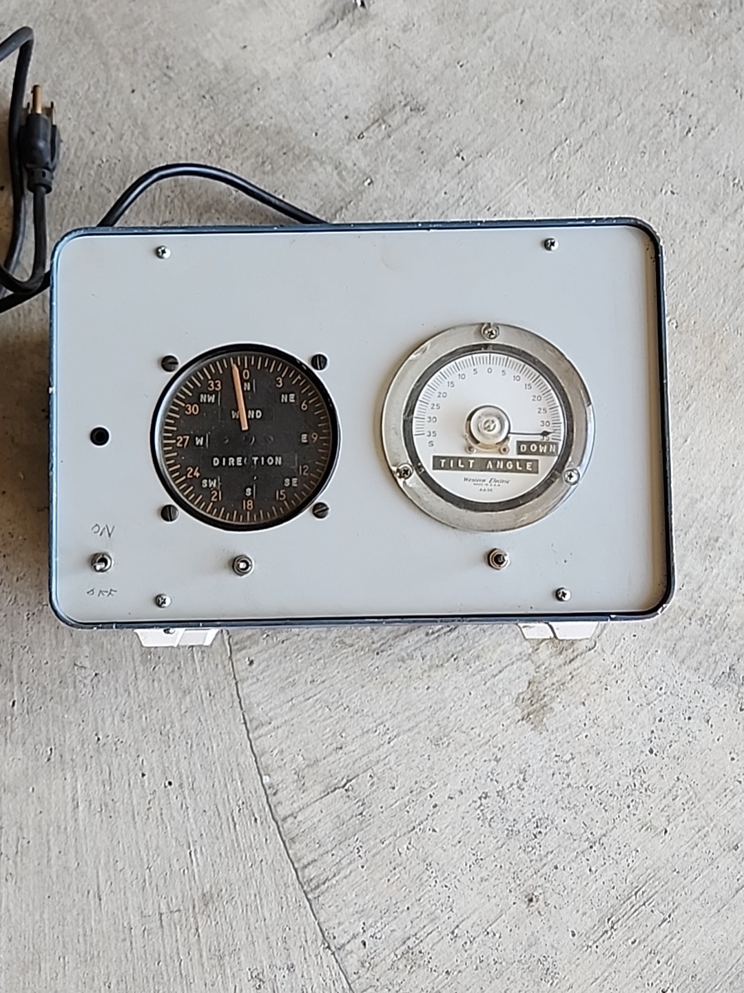 Vintage Wind Direction Tilt Angle Anemometer Western Electric Speed Indicator