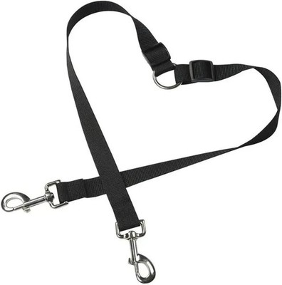 No Tangle Dog Leash Coupler, Dual Double Dog Adjustable Splitter Lead