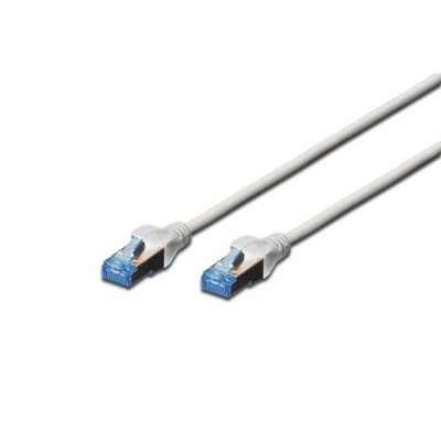 DIGITUS CAT 5e SF/UTP Patchkabel 1m Cu PVC AWG 26/7 Grau Netzwerk Patch Kabel