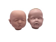 Vintage Porcelain Doll Head Lot Of 2