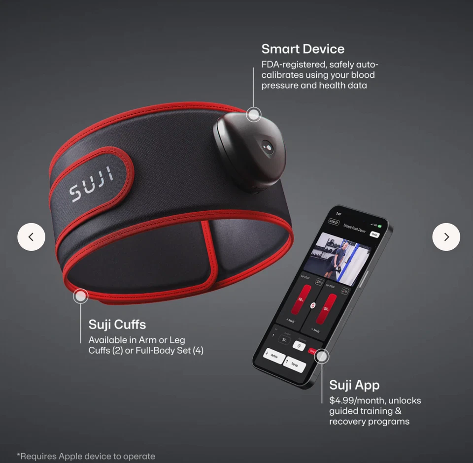 Sistema de entrenamiento de compresión inteligente Suji conjunto de brazos y piernas - nuevo sellado Foto 2 de 4