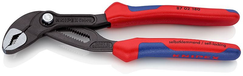 Pince multiprise Cobra Knipex 87 02 180 réglable pour tuyaux et écrous en acier