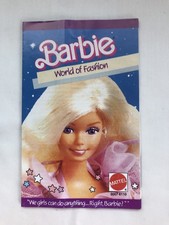 1980s Barbie World of Fashion Booklet - Vintage Mattel