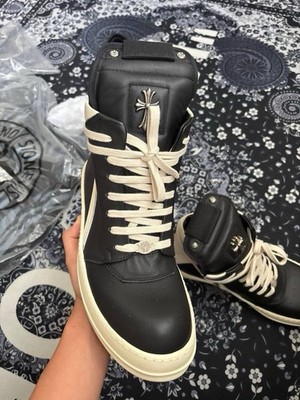 靴 rick owens geo basket 44 RICK OWENS PORTERVILLE MEGA GEOBASKET SNEAKERS