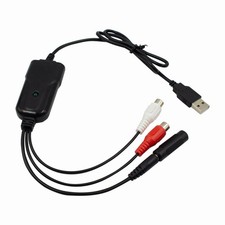 USB2.0 Audio Capture Card RCA L/R 3.5mm Audio to USB up to 96kHz