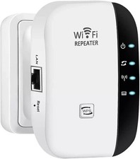 WiFi Range Extender Internet Booster Wireless Signal Repeater Amplifier, US Plug