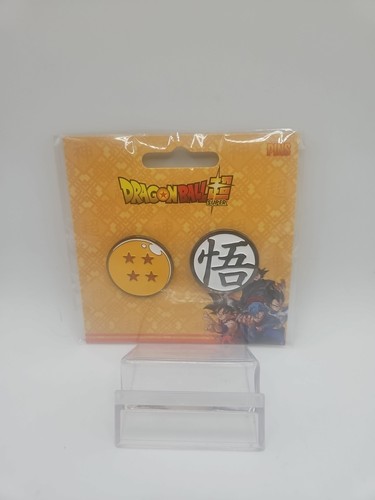 Dragonball Super Goku Symbol & Dragonball 4 Metall Pin Set Anime - Bild 1 von 2