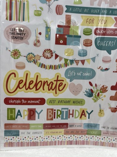 PhotoPlay Sammlung Paket 12"X12" - Geburtstag Glitzer (1er Pack) Scrapbooking Neu - Bild 10 von 11