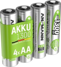 Ansmann Battery Mignon AA 1300mAh NiMH (4 Blister) 9.09 per battery