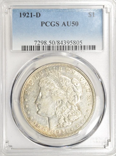 1921-D MORGAN DOLLAR ~ PCGS AU50!