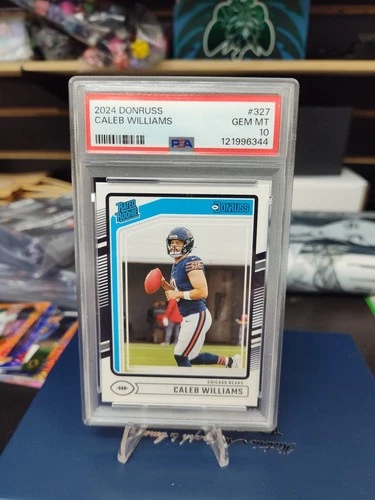 2024 PANINI DONRUSS #327 CALEB WILLIAMS ROOKIE RC PSA 10 GEM MINT 💎💎 BEARS