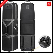 Golf Travel Bag with Wheels, 1200D Heavy Duty Oxford Fabric Golf Travel Case