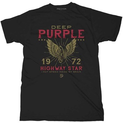 Black Deep Purple Highway Star lizenziert T-Shirt Herren