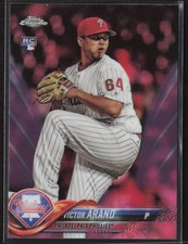 2018 Topps Chrome #9 Victor Arano Pink Refractor