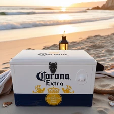 Corona Extra 20L Metal Insulated Ice Box Cooler, perfect vacation choice
