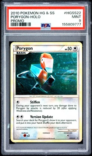 2010 POKEMON HEARTGOLD & SOULSILVER PROMO #HGSS22 PORYGON-HOLO PSA 9