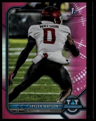 2021-22 Bowman University #76 Jaylen Watson Chrome Pink