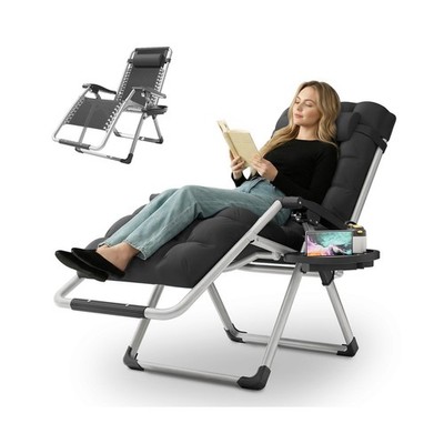 MoNiBloom Reinforced Zero Gravity Chair, Folding Pool Beach Lounger, Portable...