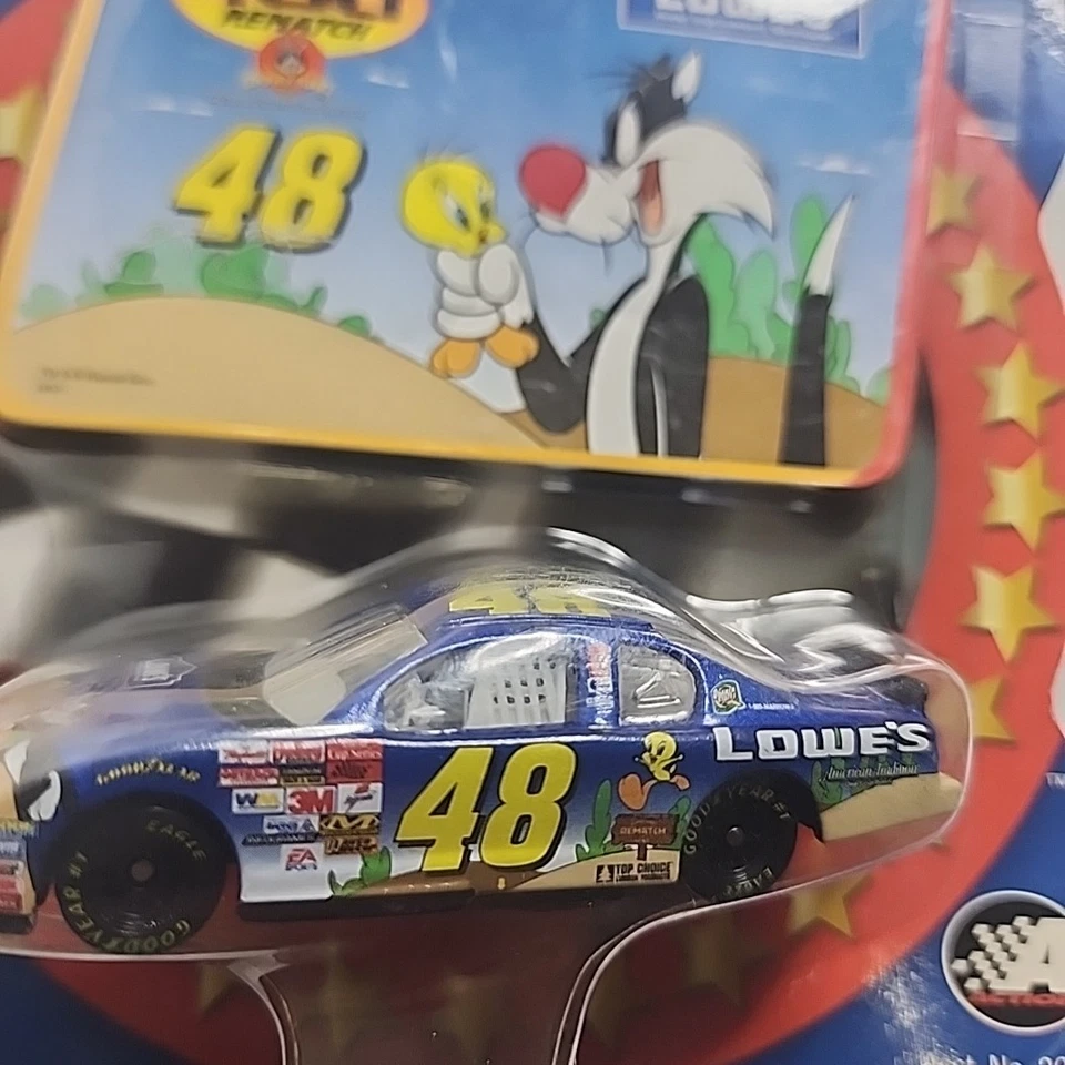 Jimmie Johnson #48 2002 rookie  Lowe's Sylvester & Tweety 1:64 Winner's Circle - Image 2 of 4