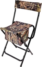 Portable Lightweight High-Back Hunting Chair with Mossy Oak Break-Up Country