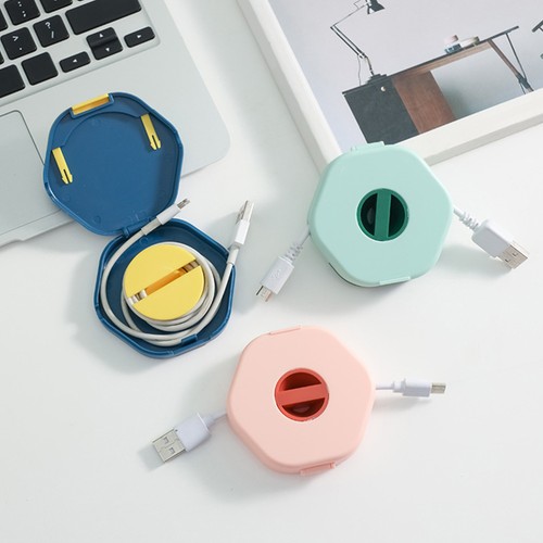 4 Pcs Charging Cable Storage Box Usb Organiser Case Portable Organizers - Afbeelding 5 van 10