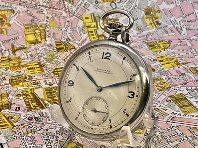 Longines Efco . Giudici Milano . Metal . 1940 . POCKET WATCH