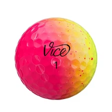 (1) Brand New Vice Pro NEON SUNSET Red/Pink-Yellow Drip Shade Ball,NOT A DOZEN.