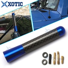 Real Carbon Fiber 3 Inch Short Antenna Jdm Style Amfm Radio Aerial Whip Blue Real Carbon Fiber 3 Inch Short Antenna Jdm Style Amfm Radio Aerial Whip Blue