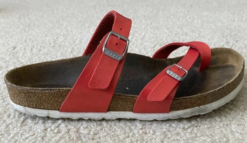 Birkenstock 39 Mayari Pull Up Bordeaux Birko (Size US L8 M6) | eBay